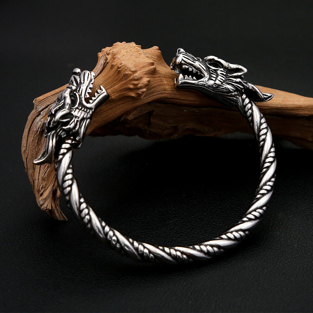 Urban Elegance: Steel Wire Rope Bracelet