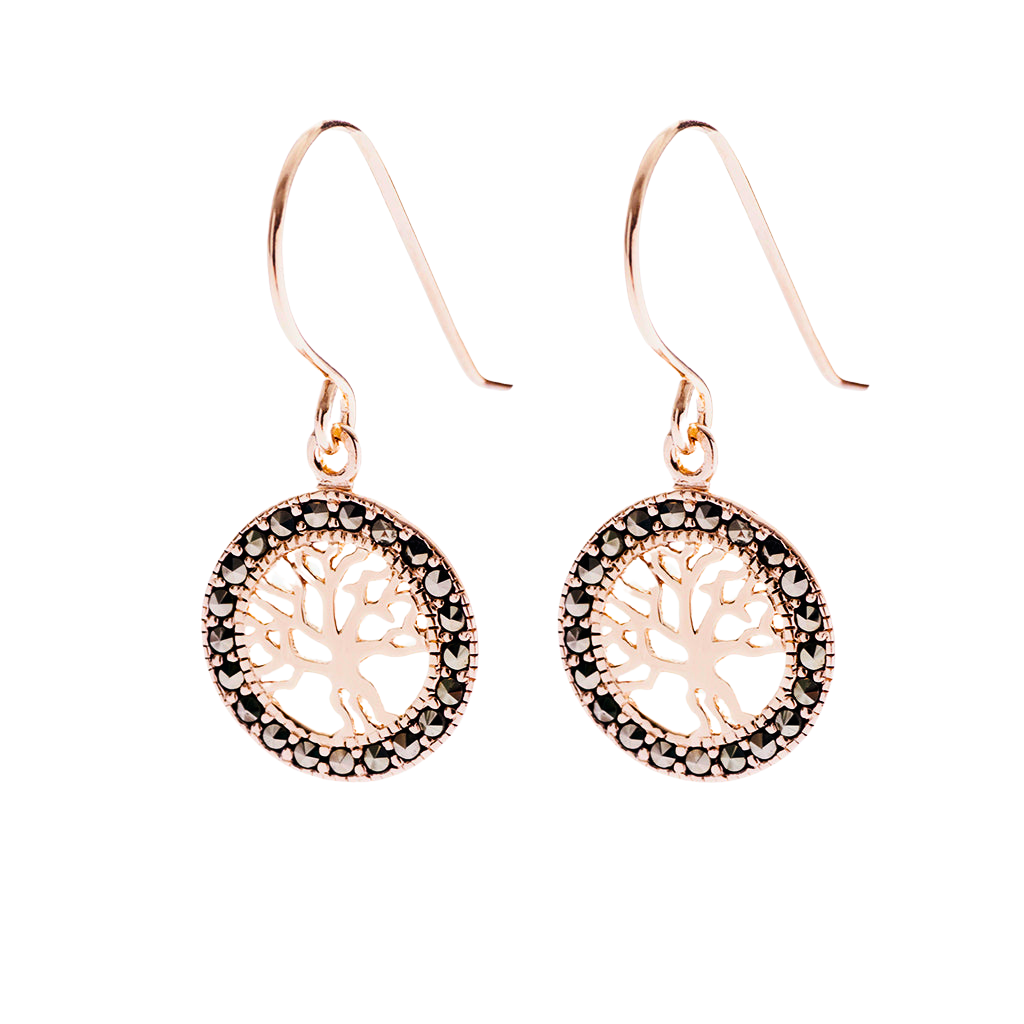 Nine Realms Rose Gold Earrings