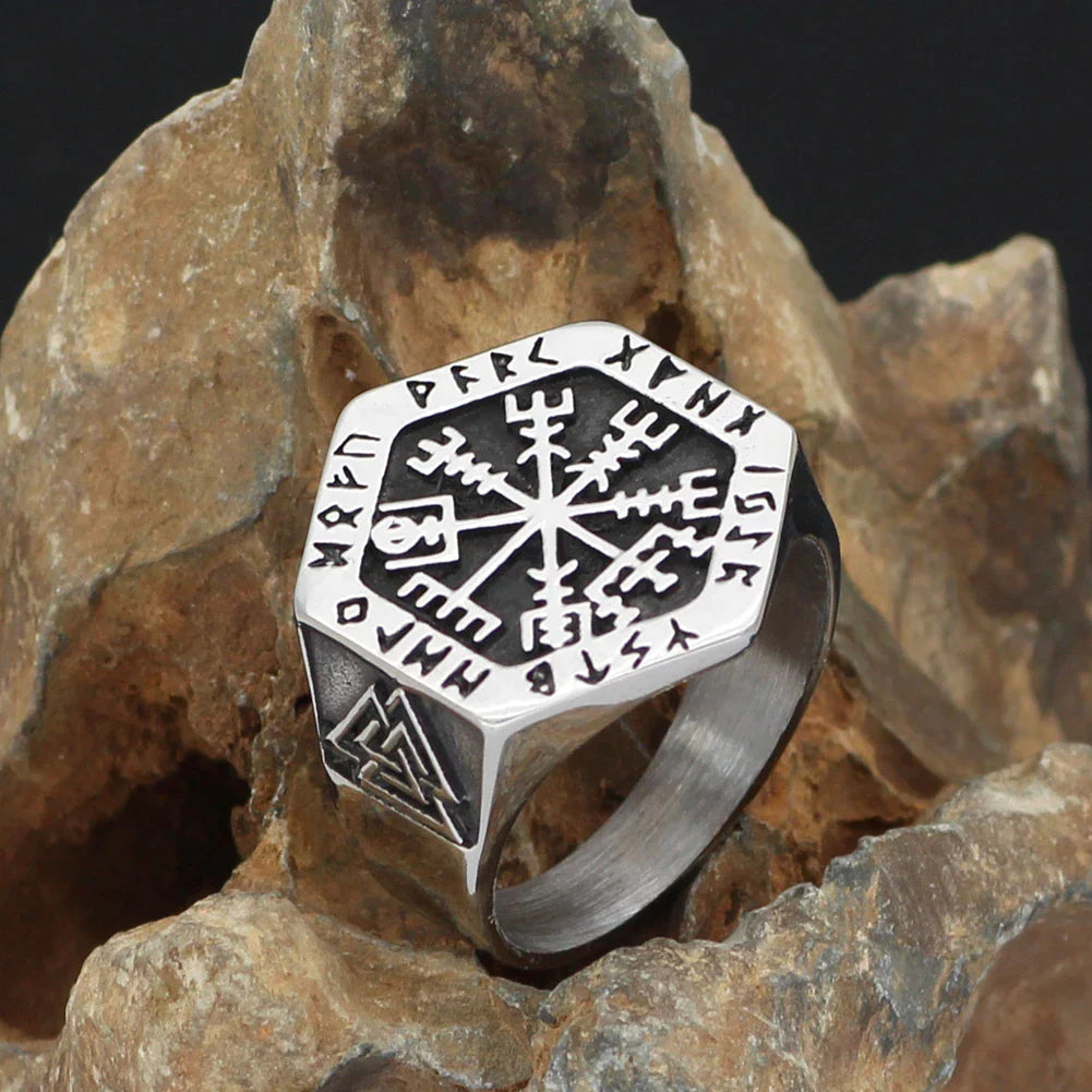 Vegvisir Viking Compass Ring (RO002)
