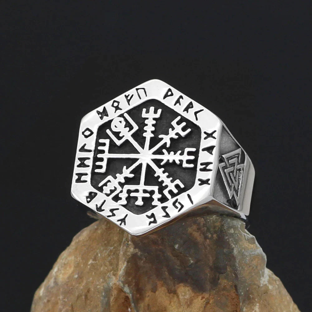 Vegvisir Viking Compass Ring (RO002)